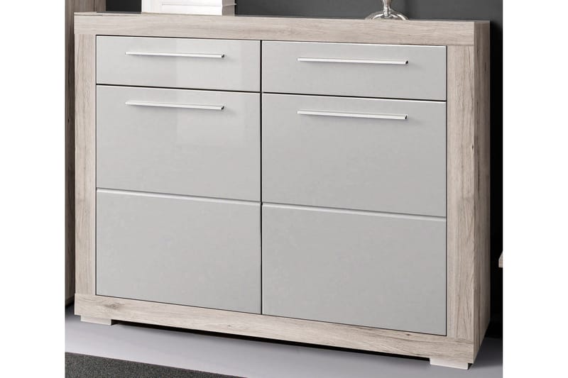 Luovaure Skoskap 119 cm - Brun/Hvit - Oppbevaring - Skooppbevaring - Skoskap