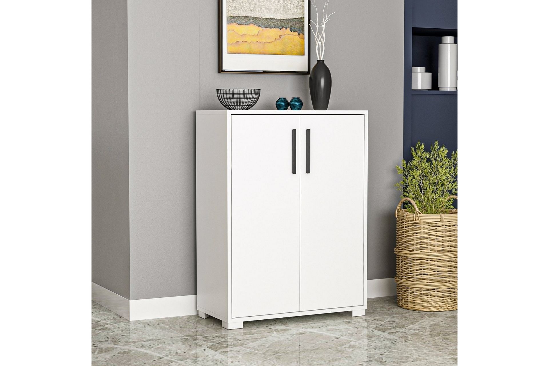 Lupa Skoskap 72 cm - Hvit - Oppbevaring - Skooppbevaring - Skoskap