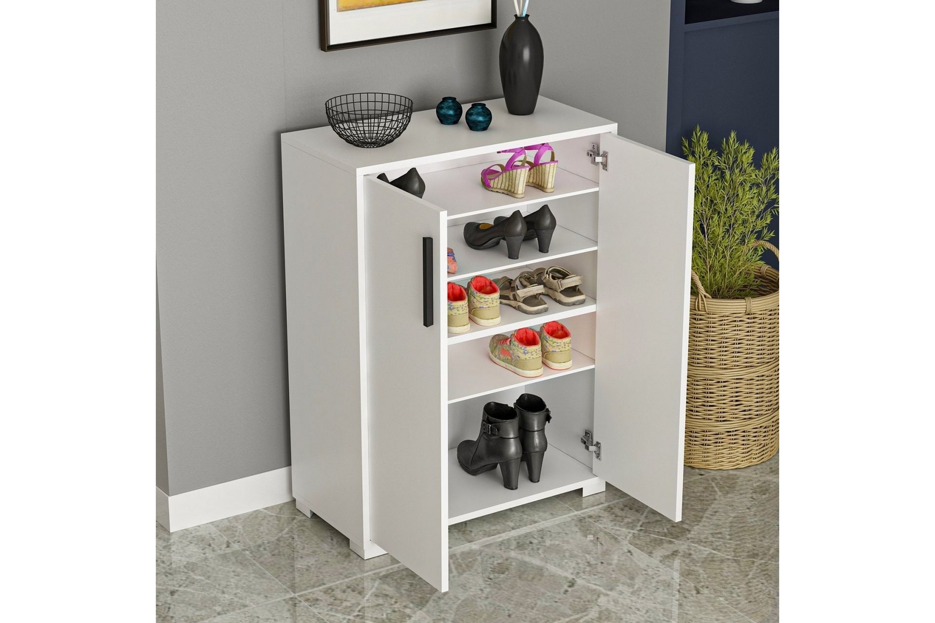 Lupa Skoskap 72 cm - Hvit - Oppbevaring - Skooppbevaring - Skoskap