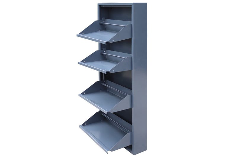 Mayazizi Skoskap 50 cm - Lysegrå - Oppbevaring - Skooppbevaring - Skoskap