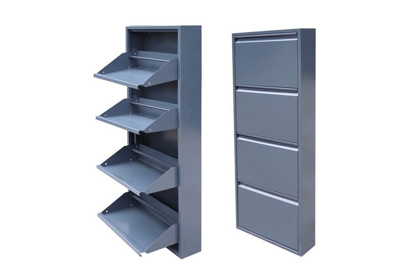 Mayazizi Skoskap 50 cm - Lysegrå - Oppbevaring - Skooppbevaring - Skoskap