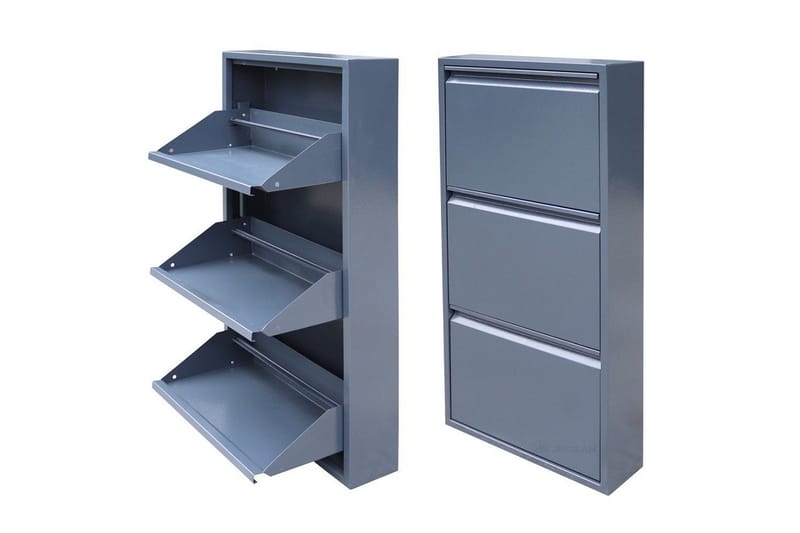 Mayazizi Skoskap 50 cm - Lysegrå - Oppbevaring - Skooppbevaring - Skoskap