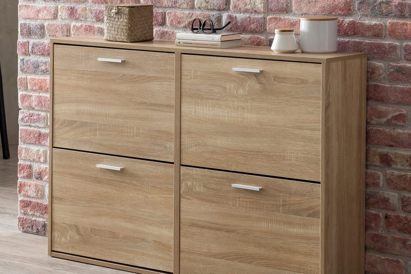 Metia Skoskap 120x24 cm - Brun - Oppbevaring - Skooppbevaring - Skoskap