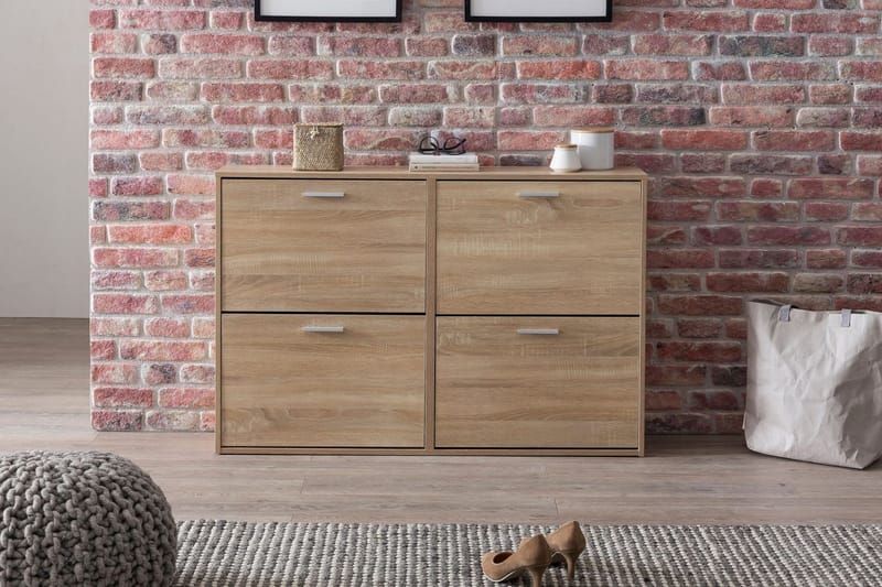 Metia Skoskap 120x24 cm - Brun - Oppbevaring - Skooppbevaring - Skoskap