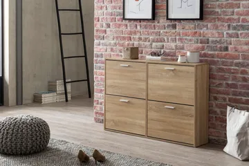 Metia Skoskap 120x24 cm - Brun - Oppbevaring - Skooppbevaring