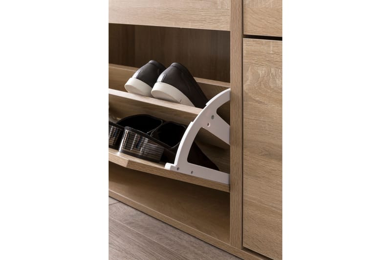 Metia Skoskap 120x24 cm - Brun - Oppbevaring - Skooppbevaring - Skoskap