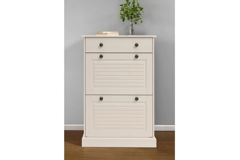 Mille Skoskap 75x105 cm - Hvit - Oppbevaring - Skooppbevaring - Skoskap