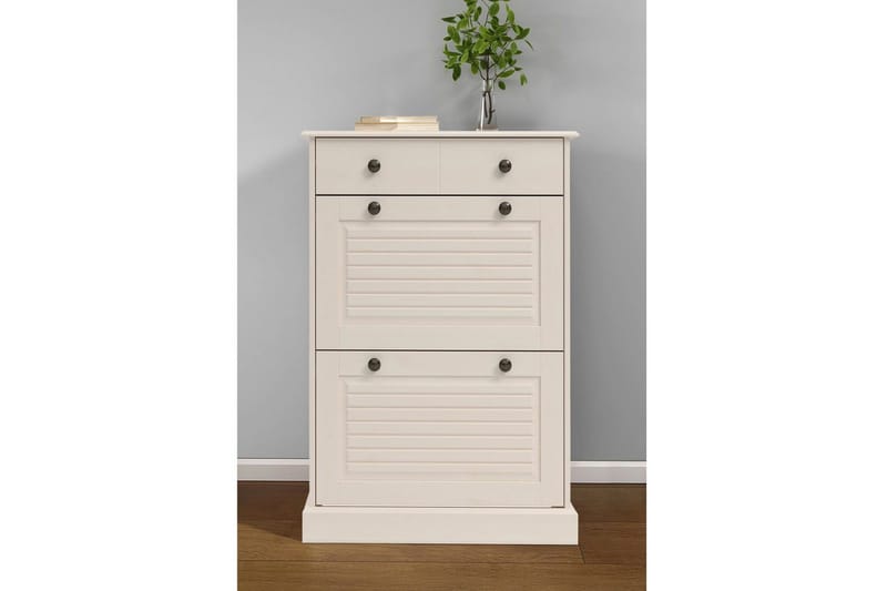 Mille Skoskap 75x105 cm - Hvit - Oppbevaring - Skooppbevaring