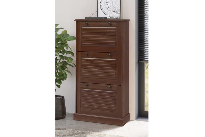 Mille Skoskap 75x130 cm - Brun - Oppbevaring - Skooppbevaring - Skoskap