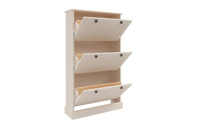 Mille Skoskap 75x130 cm - Hvit - Oppbevaring - Skooppbevaring