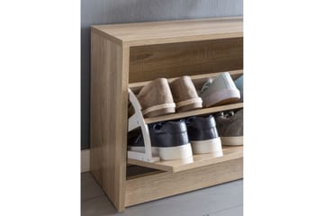Mosbarger Skohylle 80x24 cm - Brun - Oppbevaring - Skooppbevaring