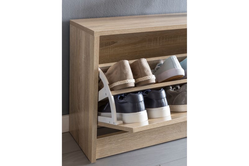 Mosbarger Skohylle 80x24 cm - Brun - Oppbevaring - Skooppbevaring