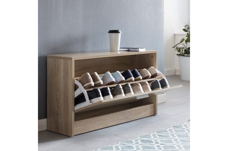 Mosbarger Skohylle 80x24 cm - Brun - Oppbevaring - Skooppbevaring