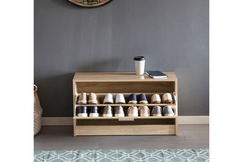 Mosbarger Skohylle 80x24 cm - Brun - Oppbevaring - Skooppbevaring