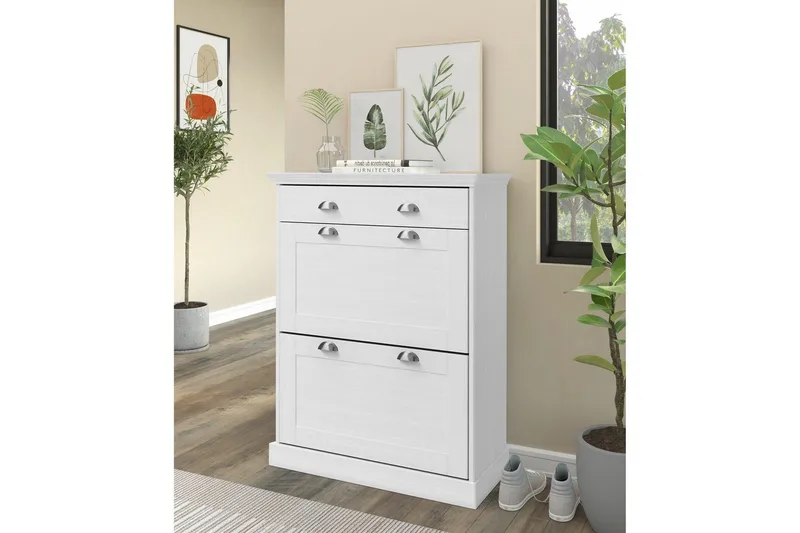 Motala Skohylle 80x105 cm - Hvit - Oppbevaring - Skooppbevaring - Skoskap