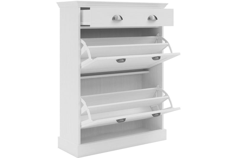 Motala Skohylle 80x105 cm - Hvit - Oppbevaring - Skooppbevaring - Skoskap