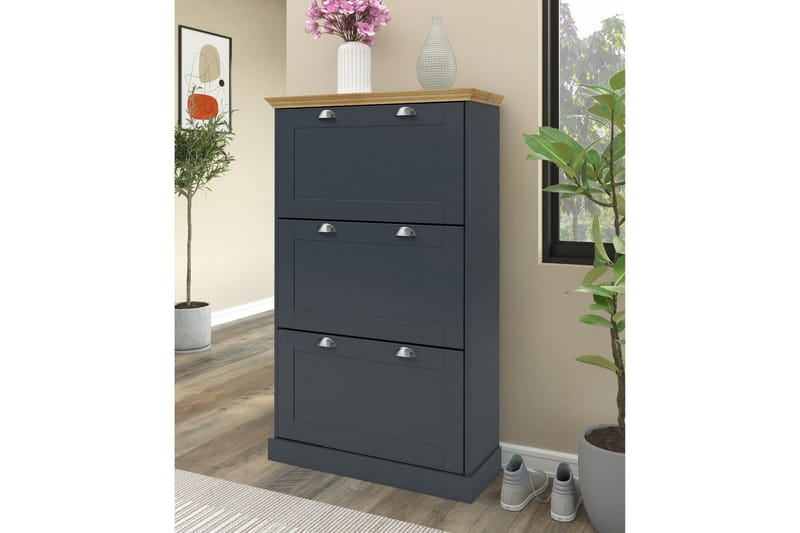 Motala Skoskap 80x132 cm - Grå - Oppbevaring - Skooppbevaring - Skoskap