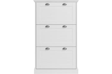 Motala Skoskap 80x132 cm - Hvit - Oppbevaring - Skooppbevaring