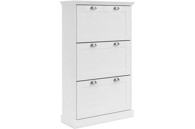 Motala Skoskap 80x132 cm - Hvit - Oppbevaring - Skooppbevaring - Skoskap