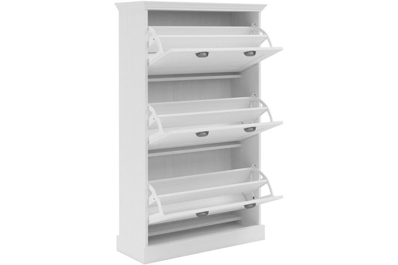 Motala Skoskap 80x132 cm - Hvit - Oppbevaring - Skooppbevaring
