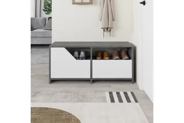 Nexus Skoskap 105 cm - Grå/Hvit - Oppbevaring - Skooppbevaring