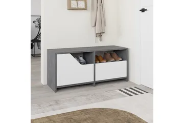 Nexus Skoskap 105 cm - Grå/Hvit - Oppbevaring - Skooppbevaring