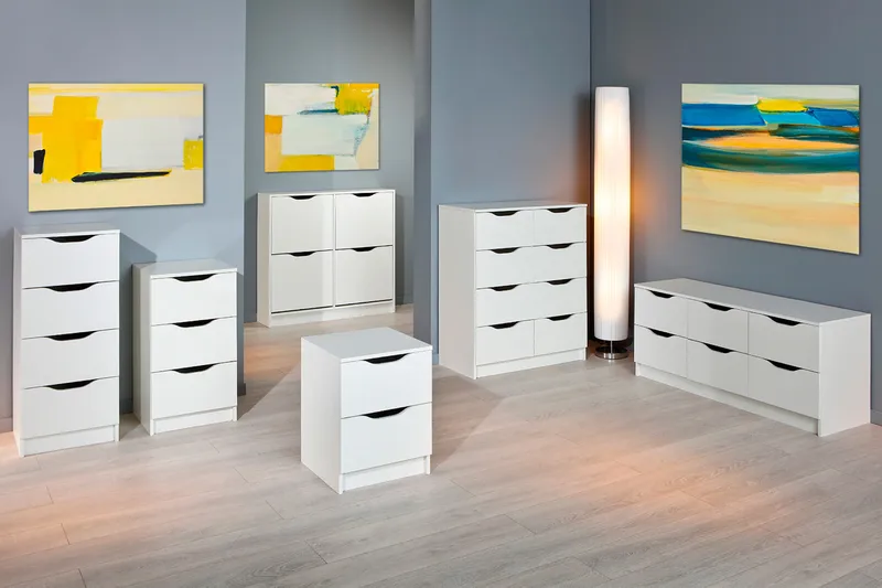 Novalis Skoskap 100 cm - Hvit - Oppbevaring - Skooppbevaring - Skoskap