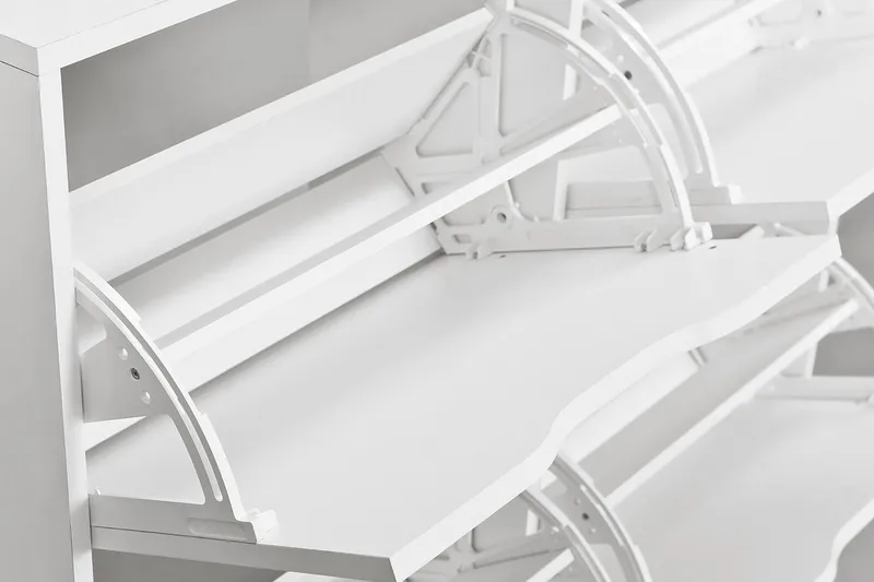 Novalis Skoskap 100 cm - Hvit - Oppbevaring - Skooppbevaring - Skoskap