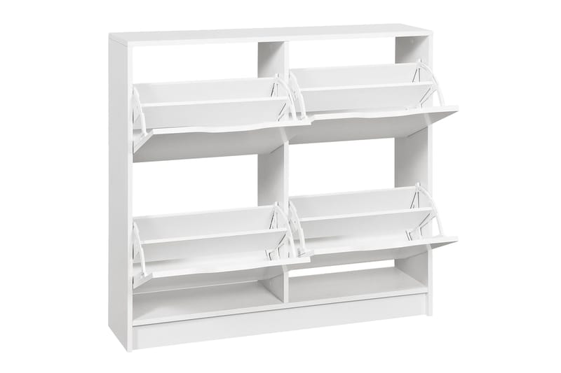 Novalis Skoskap 100 cm - Hvit - Oppbevaring - Skooppbevaring - Skoskap