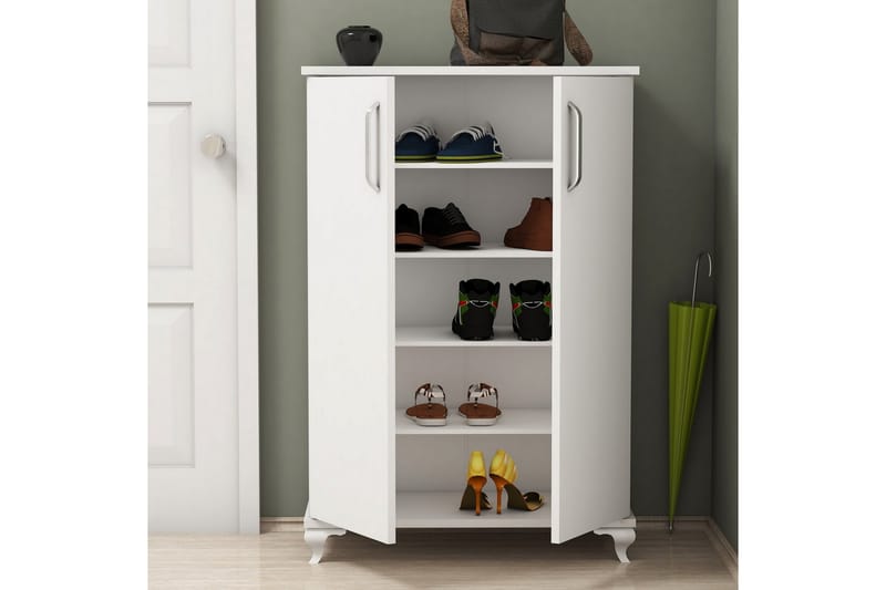Oceania Skoskap 72 cm - Hvit - Oppbevaring - Skooppbevaring - Skoskap