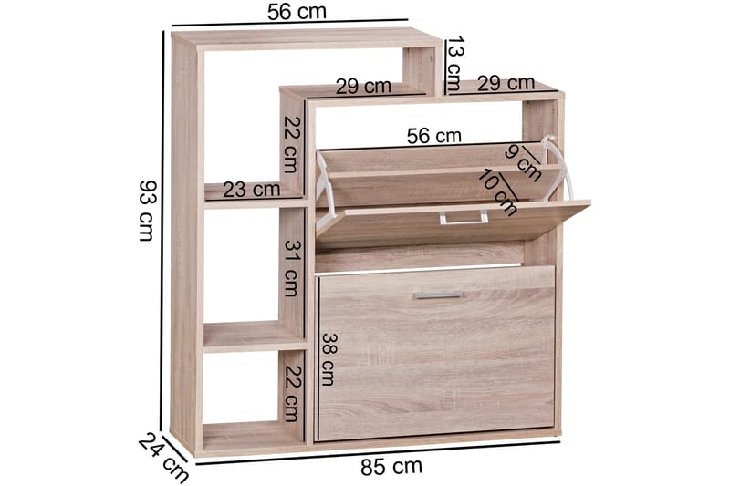 Pause Skoskap - Brun - Oppbevaring - Skooppbevaring - Skoskap