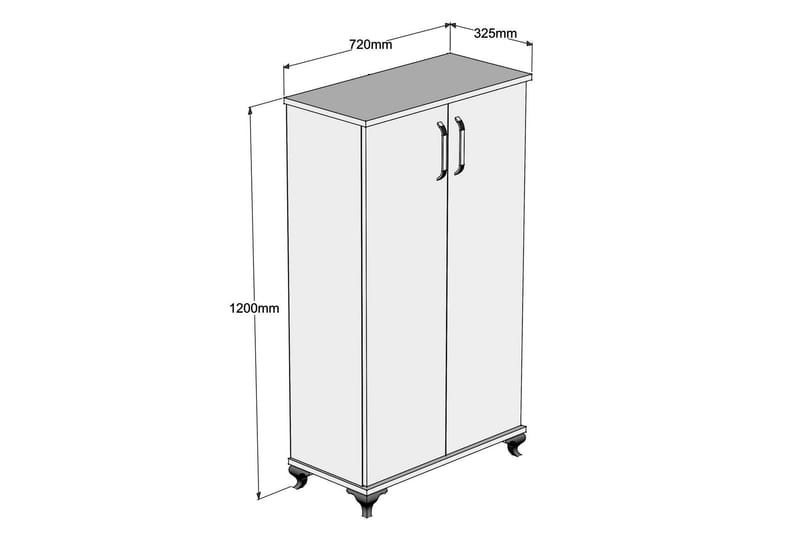Plomer Skoskap 72 cm - Hvit - Oppbevaring - Skooppbevaring - Skoskap