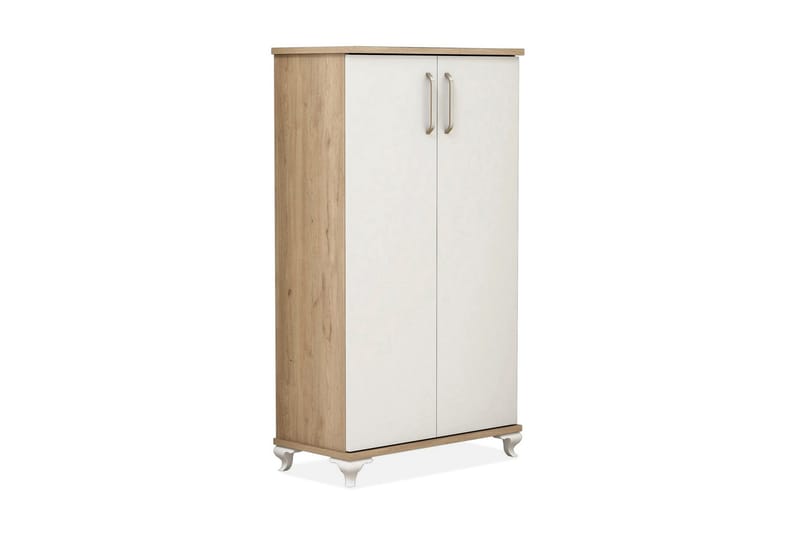Plomer Skoskap 72 cm - Valnøtt / Hvit - Oppbevaring - Skooppbevaring - Skoskap