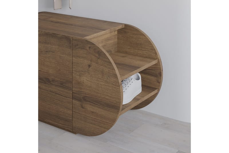 Pozy Skoskap 110 cm - Brun - Oppbevaring - Skooppbevaring