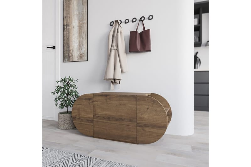 Pozy Skoskap 110 cm - Brun - Oppbevaring - Skooppbevaring