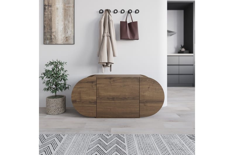 Pozy Skoskap 110 cm - Brun - Oppbevaring - Skooppbevaring