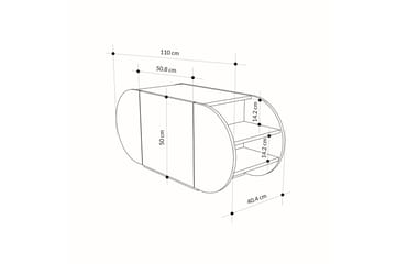 Pozy Skoskap 110 cm - Svart - Oppbevaring - Skooppbevaring