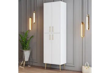 Retzow Skoskap 60 cm - Gull/Hvit - Oppbevaring - Skooppbevaring