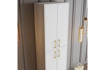 Retzow Skoskap 60 cm - Gull/Hvit - Oppbevaring - Skooppbevaring