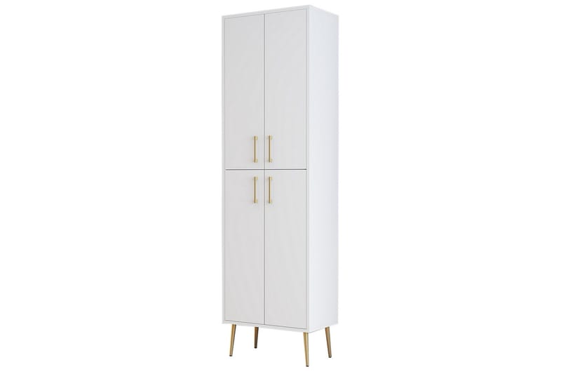 Retzow Skoskap 60 cm - Gull/Hvit - Oppbevaring - Skooppbevaring - Skoskap