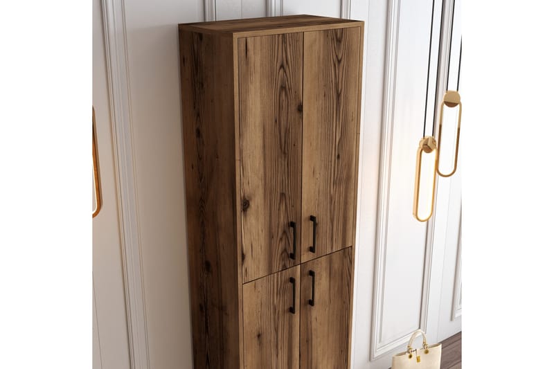 Retzow Skoskap 60x35 cm - Mørkebrun - Oppbevaring - Skooppbevaring - Skoskap