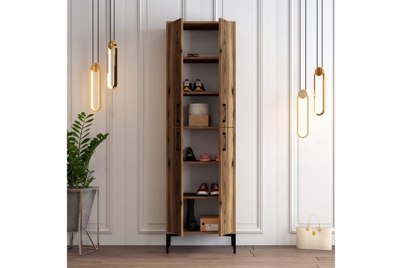 Retzow Skoskap 60x35 cm - Mørkebrun - Oppbevaring - Skooppbevaring - Skoskap