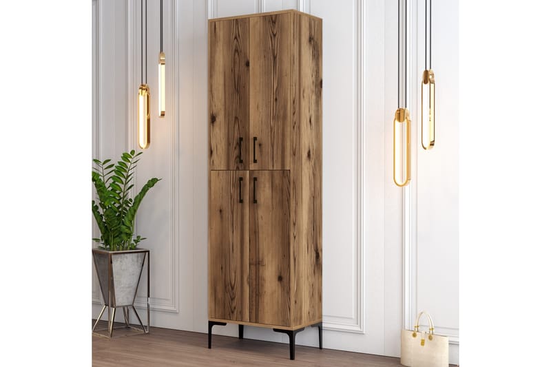 Retzow Skoskap 60x35 cm - Mørkebrun - Oppbevaring - Skooppbevaring - Skoskap