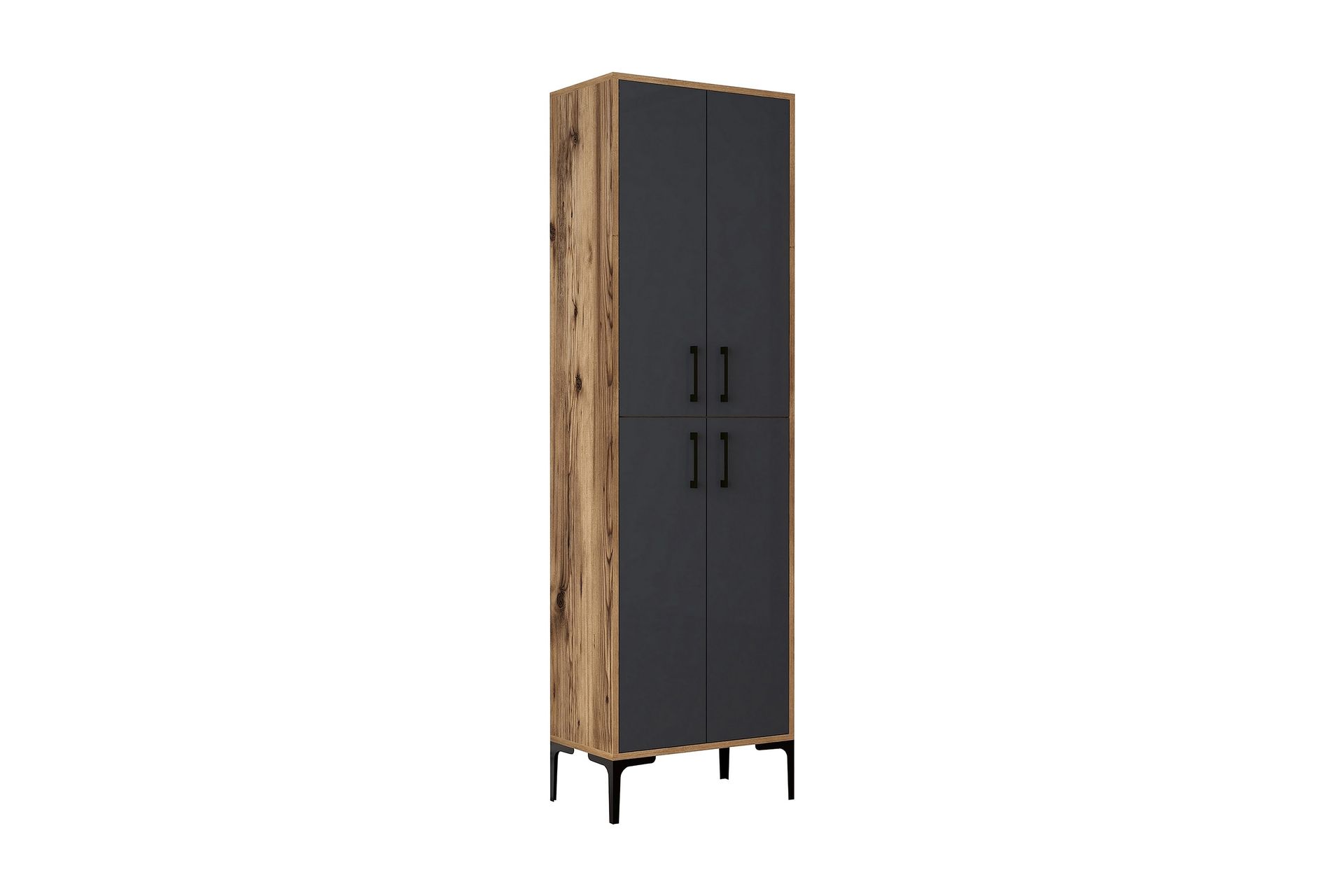Retzow Skoskap 60x35 cm - Mørkebrun/Antrasitt