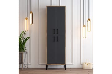 Retzow Skoskap 60x35 cm - Mørkebrun/Antrasitt - Oppbevaring - Skooppbevaring - Skoskap