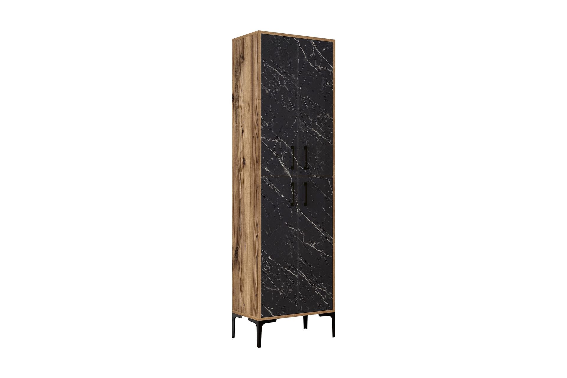 Retzow Skoskap 60x35 cm - Mørkebrun/Svart