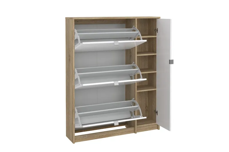 Rivornis Skoskap 98,8 cm - Natur - Oppbevaring - Skooppbevaring - Skoskap