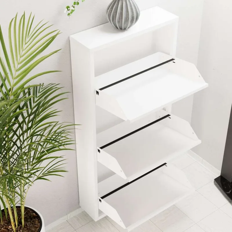 Rylanis skoskap 50x103 cm - Hvit - Oppbevaring - Skooppbevaring