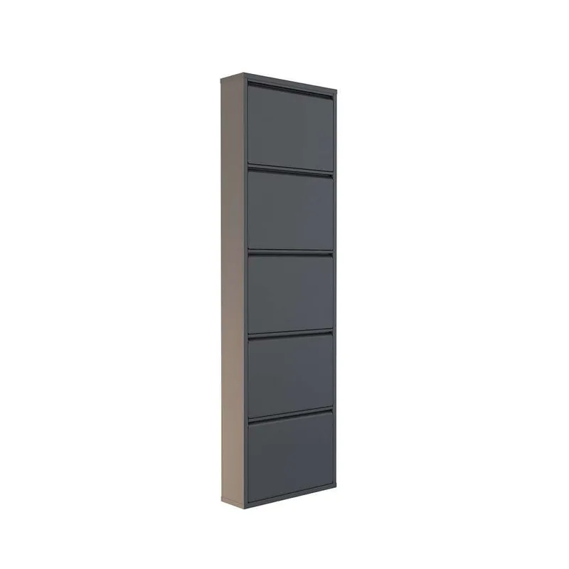 Rylanis skoskap 50x169 cm - Antrasitt - Oppbevaring - Skooppbevaring