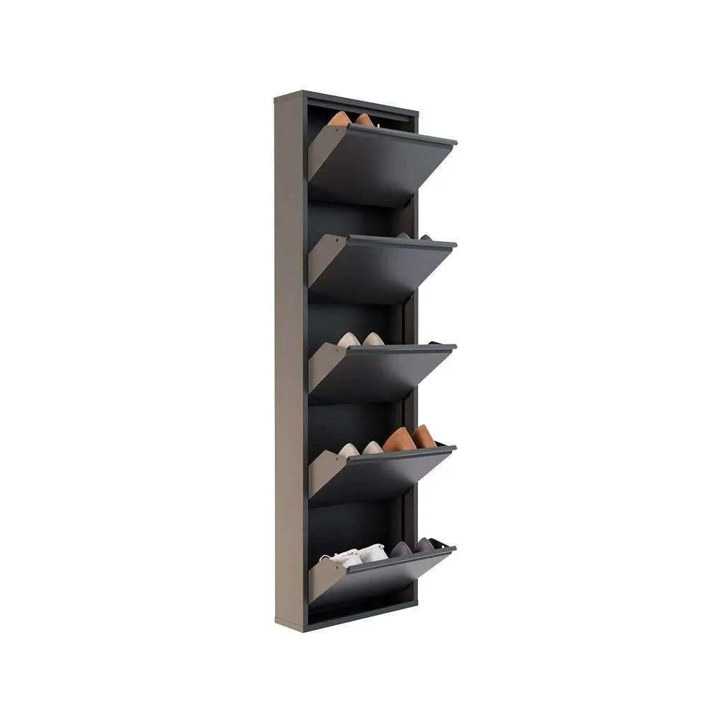 Rylanis skoskap 50x169 cm - Antrasitt
